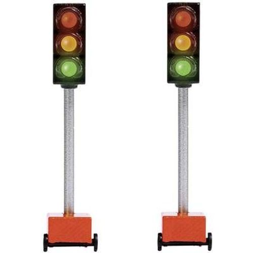 Busch H0 Feux De Signalisation De Chantier Modèle Fonctionnel 5451 2 Pc(S)-Busch