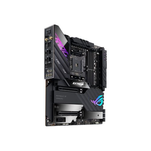 ASUS ROG CROSSHAIR VIII EXTREME - Carte-mère - ATX étendu - Socket AM4 - AMD X570 Chipset - USB-C Gen2, USB-C Gen 2x2, USB 3.2 Gen 1, USB 3.2 Gen 2 - 10 Gigabit LAN, 2.5 Gigabit LAN, Wi-Fi 6...