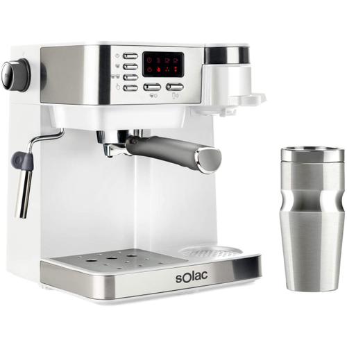 Machine À Café Multifonction 3 En 1 De 20 Bars 850w Blanc Gris