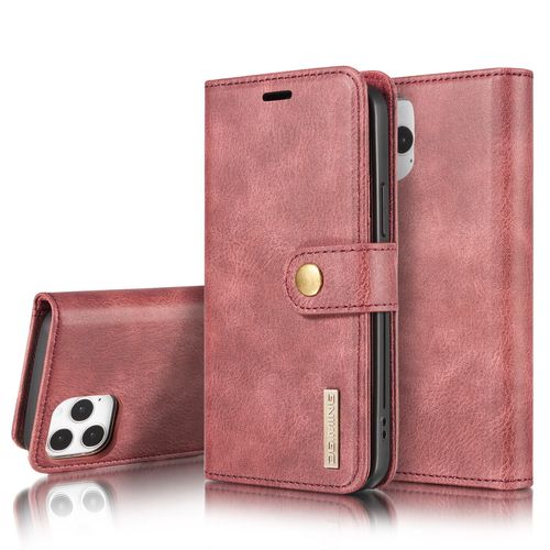 Coque Iphone 12 Pro,Etui Iphone 12 Pro,Etui Housse De Protection Magnétique À Deux Volets Iphone 12 Pro,Portefeuille Etui En Cuir Pu Premiumportefeuille Housse Pour Iphone 12 Pro,Rouge
