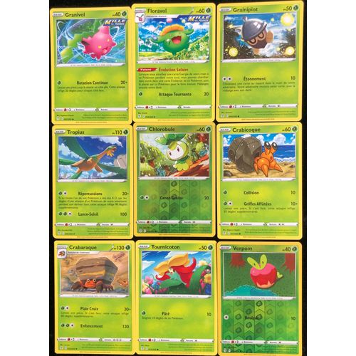Evolution Céleste - Lot De 9 Cartes Type Plante