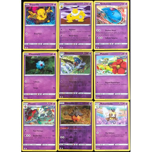 Evolution Céleste - Lot De 9 Cartes Type Psy