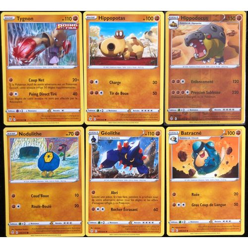 Evolution Céleste - Lot De 6 Cartes Type Combat