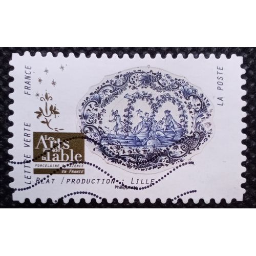France 2018 Timbre Oblitéré Yt 1529 - Plat / Production : Lille - Carnet Les Arts De La Table