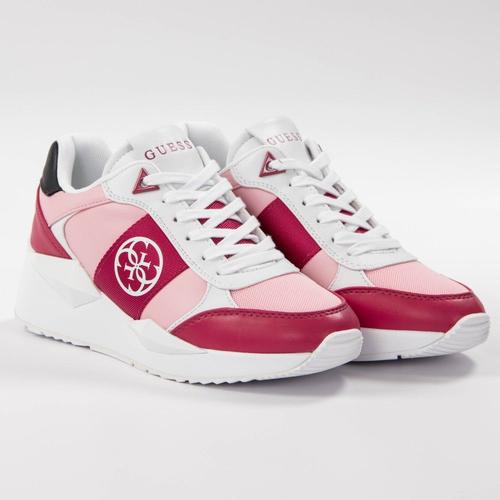 Basket Guess Tesha Logo 4g Femme Rose - 37