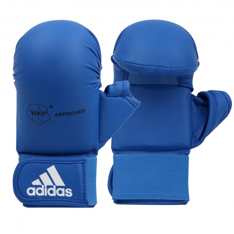 Mitaines / Gants Karate Wkf Avec Pouce Rouge/Bleu Adidas Xs