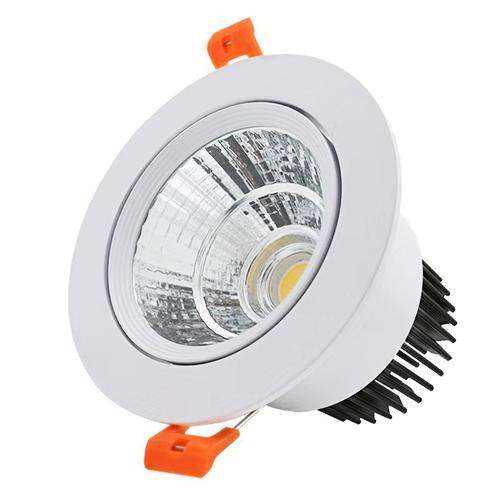 Spot lumineux Led encastrable avec technologie COB, lumière à intensité réglable, luminaire de plafond, simple, double ou carré, 85/265V