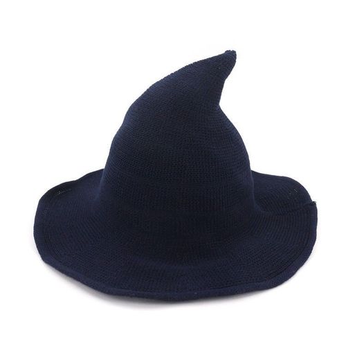 Chapeau De Sorcière Moderne Costume De Sorcière Moderne Pliable En Feutre De Laine Pointu Et Pointu, Chapeaux De Fête D'halloween, Casquette Chaude Pour Femmes, Automne Et Hiver