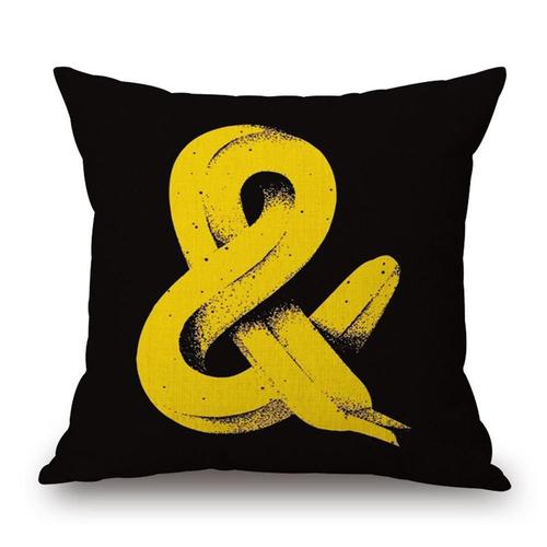 Housse de coussin lombaire confortable pour canapé et voiture, taie d'oreiller tendance de bonne qualité, motif banane, pour le bureau