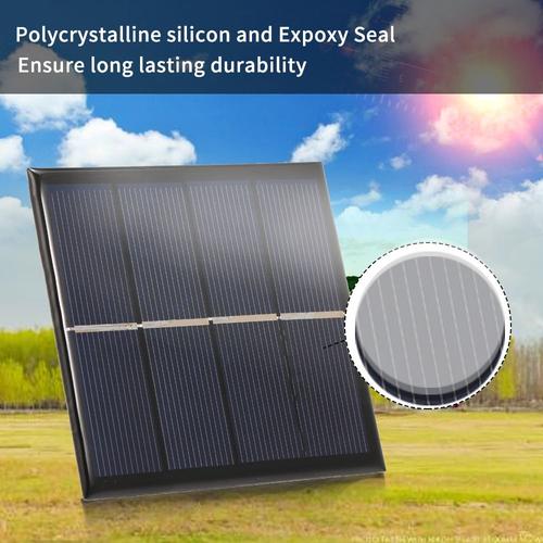 Mini panneau solaire en silicium polycristallin et époxy, 1W/2V, chargeur solaire pour batterie Rechargeable 1.2V AA, chargeur de batterie solaire intelligent