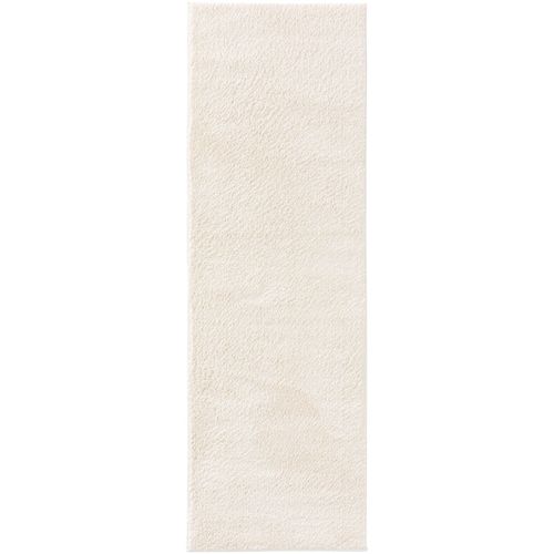 Tapis Poil Ras De Couloir Soda Blanc 80x240 Cm - Tapis Poil Court Design Moderne Pour Salon