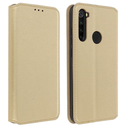 Housse Xiaomi Redmi Note 8 Et Note 8 2021 Portefeuille Fonction Support Or