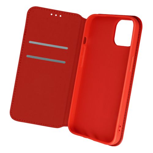 Étui Iphone 13 Mini Clapet Portefeuille Fonction Support Vidéo Rouge