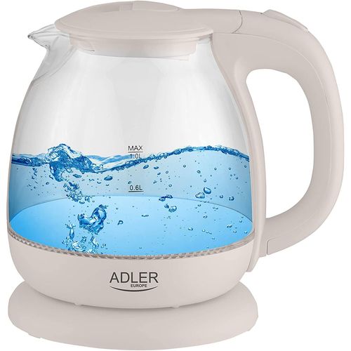 Bouilloire Électrique En Verre De 1l 1100w Beige