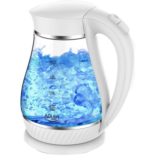 Bouilloire Électrique De 1,7l 2200w Transparent Blanc