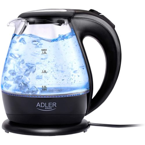 Bouilloire Électrique De 1,5l 2000w Transparent Noir