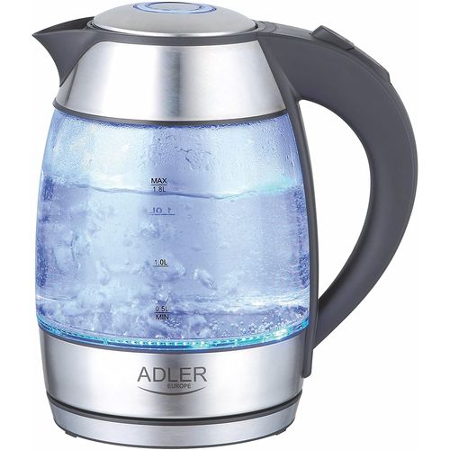 Bouilloire Électrique De 1,8l 2200w Transparent Gris Noir