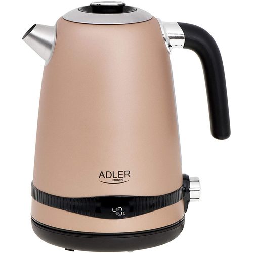 Bouilloire Électrique De 1,7l Avec Affichage Lcd Et Contrôle De La Température 2200w Beige Noir