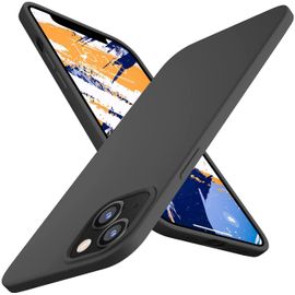Coque Iphone 13 Coque Silicone Gel Ultraslim - Noir + 2 Films Verre Trempé