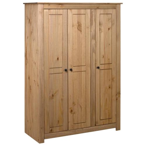 Vidaxl Garde-Robe À 3 Portes 118x50x171,5 Cm Pin Assortiment Panama