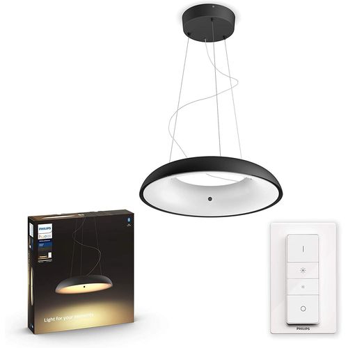 Suspension 39w - Noir (Télécommande Incluse), Compatible Bluetooth [Classe Énergétique A+]