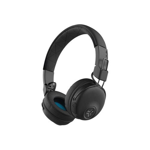 JLab Audio JBuddies Studio - Écouteurs avec micro - sur-oreille - Bluetooth - sans fil - noir