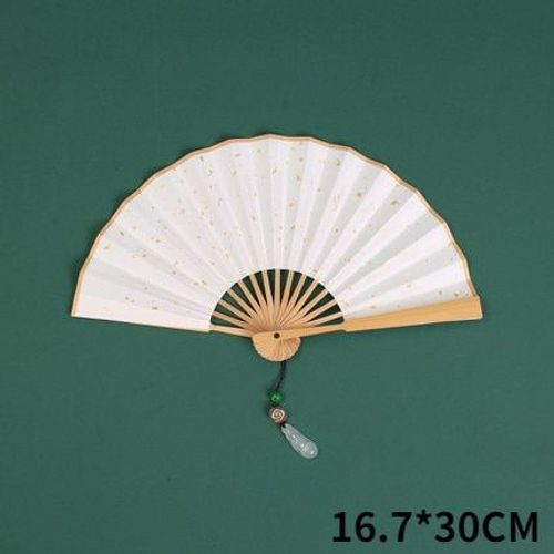 Mini Ventilateur pliable en papier, en bambou, Portable, pour enfants, chinois ancien, calligraphie, peint à la main, cadeau