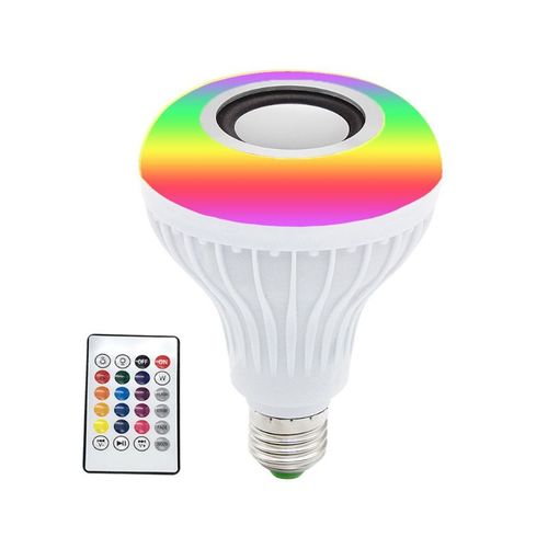 Ampoule Led Bluetooth 12w Rgbw, Haut Parleur De Musique, Couleur Rgb, Intelligent, Sans Fil, E27, Nouveau 2020