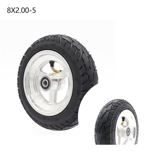 Haute Qualité 8x2.00 5 Pneu Tubeless Roue Bricolage 8*2.00 5 Vide Roue Avec Moyeu En Alliage Pour Kugoo S1 S3 Électrique Scooter Adulte