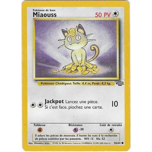 Miaouss 56/64 - Pokemon Jungle - Carte Française