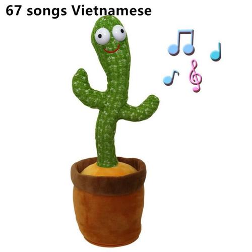 Jouets En Peluche Cactus Pour Enfants, Corps Vibrant, Danse, Chant, Avec La Chanson, Animaux En Peluche Électroniques, Pour Filles Et Garçons, Livraison Directe