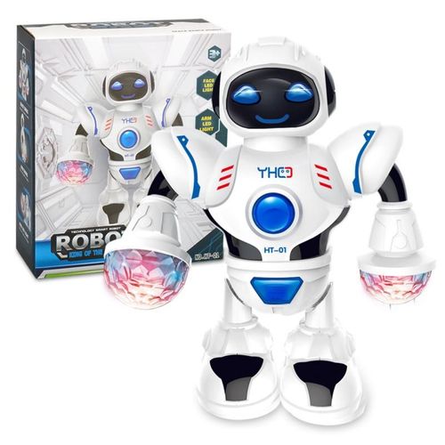 Jouet Robot Électronique Avec Lumières Clignotantes Led Pour Enfant, Jouet Éducatif, Musique, Danse, Marche, Cadeaux De Noël