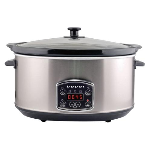 Beper BC.510 - Mijoteuse, Crock-Pot, cuit-vapeur  en vitrocéramique 4.5 Litres - 280 W