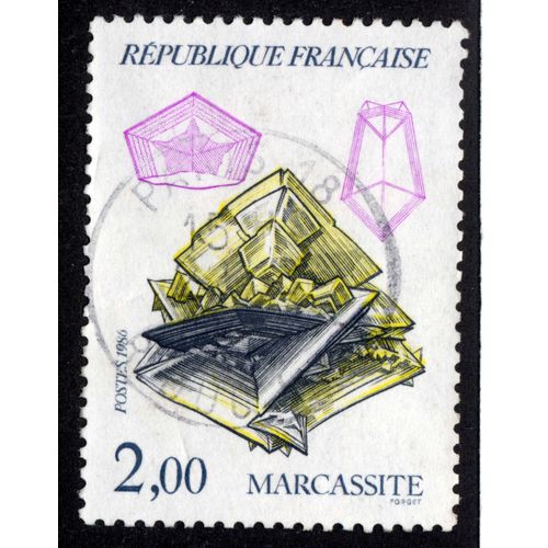 Timbre : 1986 Marcassite,République Française,2,00.Postes