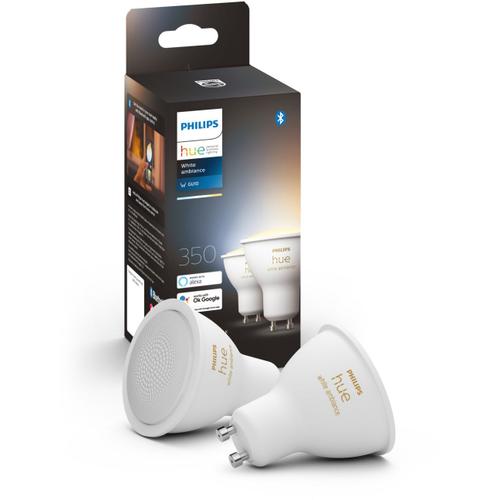 Ampoule Connectée Philips Pack X 2 Ampoules Gu10 White Ambia