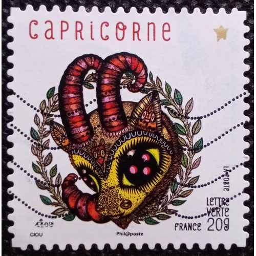 France 2013 Timbre Oblitéré Yt 950 - Capricorne - Carnet Féerie Astrologique