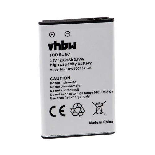 Vhbw Batterie Compatible Avec Jacob Jensen T10 Dect, T80 Dect Smartphone (1200mah, 3,7v, Li-Ion)