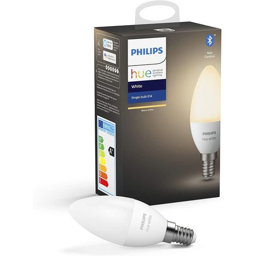 Ampoule Led Connectée White E14 Compatible Bluetooth 9 W Avec Fonctionne Avec Alexa [Classe Énergétique A+]