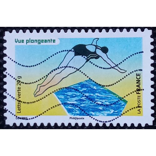 France 2015 Timbre Oblitéré Yt 1186 - Vue Plongeante - Carnet La Vue