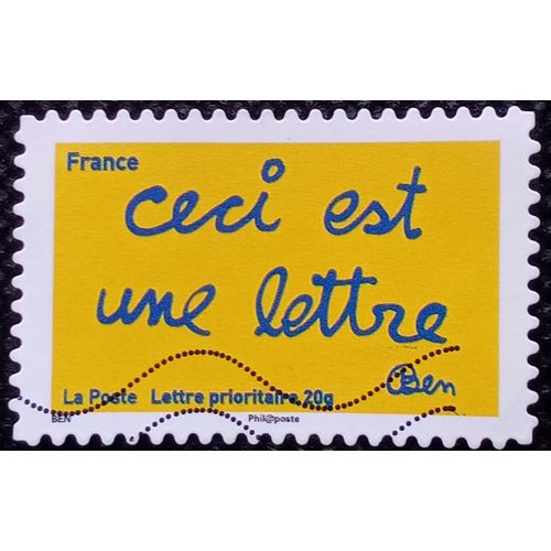 France 2011 Timbre Oblitéré Yt 618 - Ceci Est Une Lettre - Carnet Les Timbres De Ben