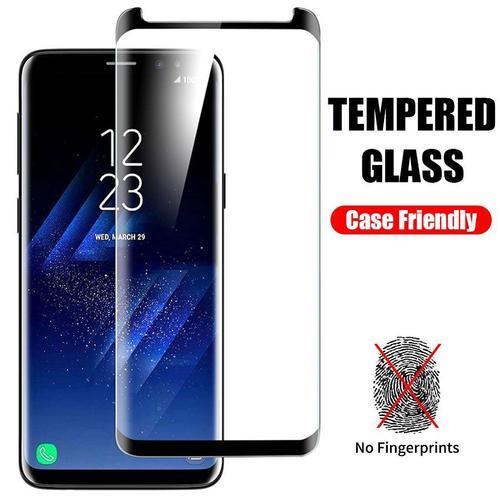 Film De Protection D'écran Pour Samsung Galaxy S6 S7 Edge S8 S9 Plus Note 9 8, Coque Incurvée 3d En Verre Trempé, Couverture Non Complète