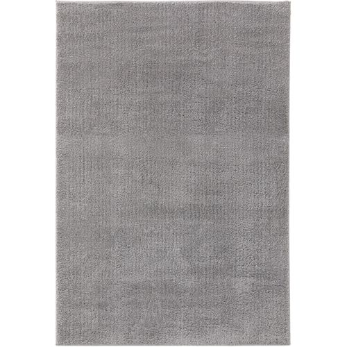 Tapis Shaggy À Poils Longs Soda Gris 140x200 Cm - Tapis Doux Pour Salon