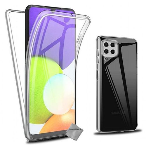 Housse Etui Coque Silicone Gel 360 Integrale Samsung Galaxy A22 4g +Verre Trempe - Transparent