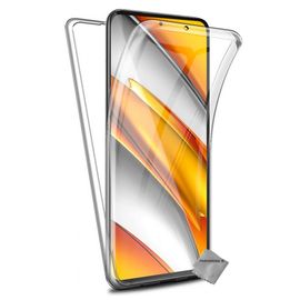 Housse Etui Coque Silicone 360 Integrale Xiaomi Poco F3 / Mi 11i 5g + Film Ecran - Transparent