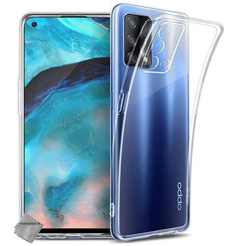 Housse Etui Coque Silicone Gel Fine Pour Oppo A74 4g + Verre Trempe -Transparent Tpu
