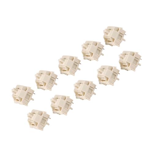 Kailh Cream Switch 55G Force 5 Pin, personnalisé. Commutateurs MX, matériel Pom. RGB SMD, linéaire. pour clavier mécanique rétro-éclairé. 10 pcs