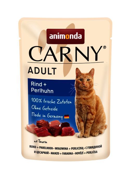 Carny Adulte 85 G De Boeuf + Perle, Poche Pour Les Chats, Animonda, Sachets, Chats, Nouvelles