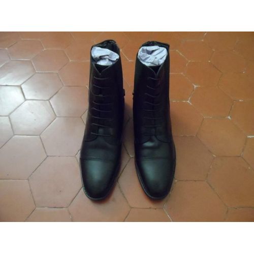 Boots D'équitation À Lacets Cuir Noir Norton - 39