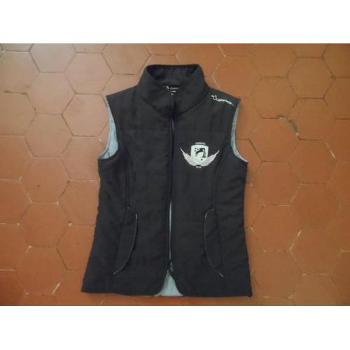 Gilet D'équitation Polyester Gris Fouganza