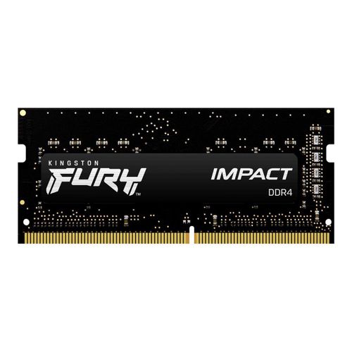Kingston FURY Impact - DDR4 - module - 32 Go - SO DIMM 260 broches - 3200 MT/s / PC4-25600 - CL20 - 1.2 V - mémoire sans tampon - non ECC - noir